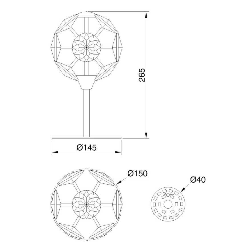 Globo - LED tafellamp LED/8W/230V