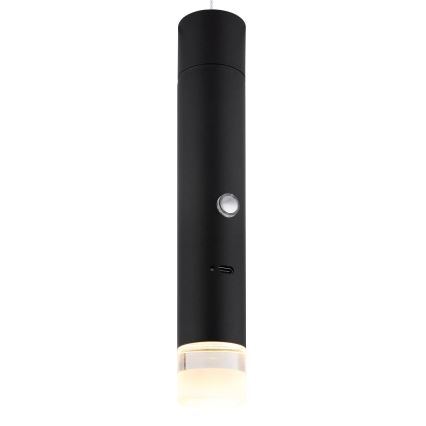 Globo - Lampe LED rechargeable tactile et à intensité variable 2 en 1 LED/2W/230/5V noir