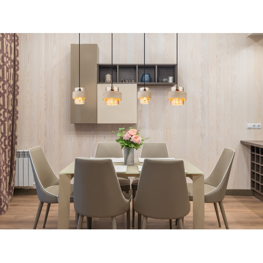 Globo - Hanglamp met kabel 4xE27/40W/230V