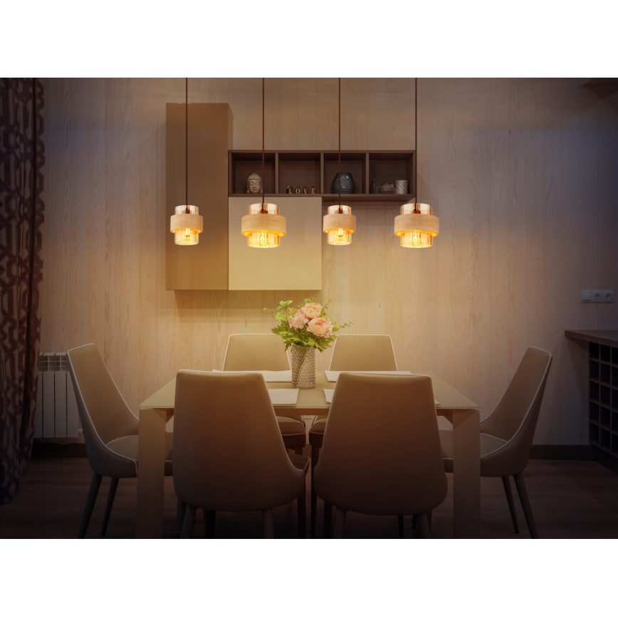 Globo - Hanglamp met kabel 4xE27/40W/230V