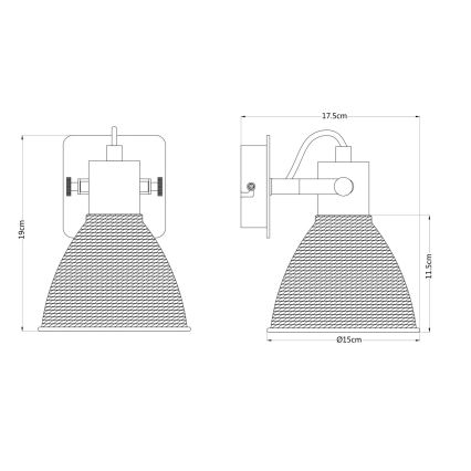 Globo - Wandspot 1xE14/40W/230V