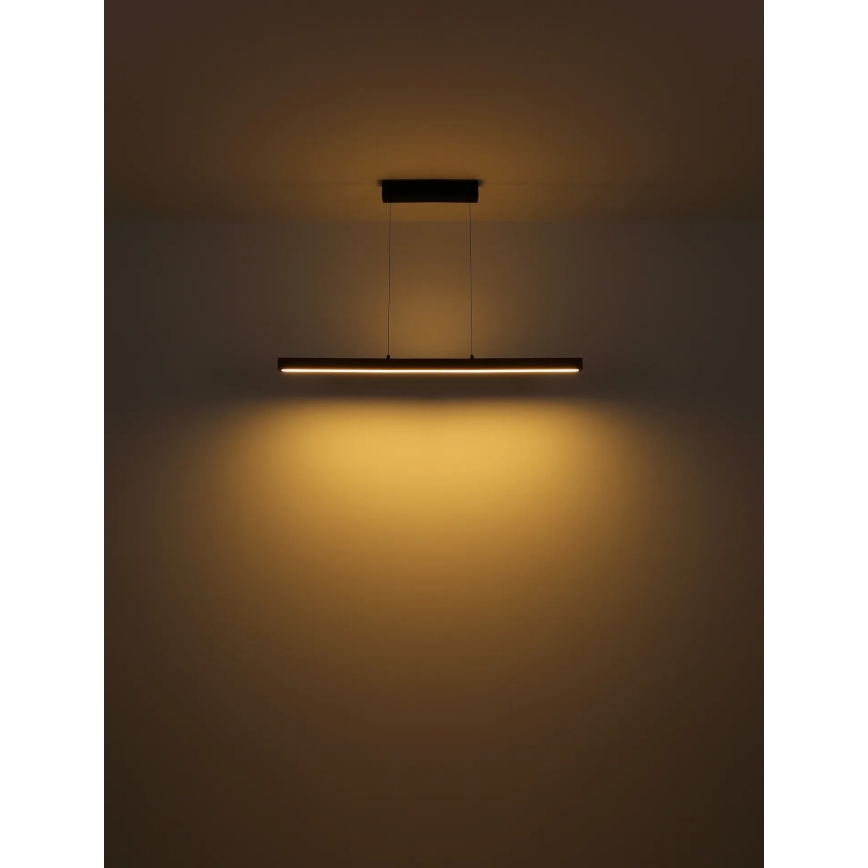 Globo - Dimbare LED-hanglamp met aanraakbediening aan kabel LED/24W/230V + LED/3W 3000K bruin