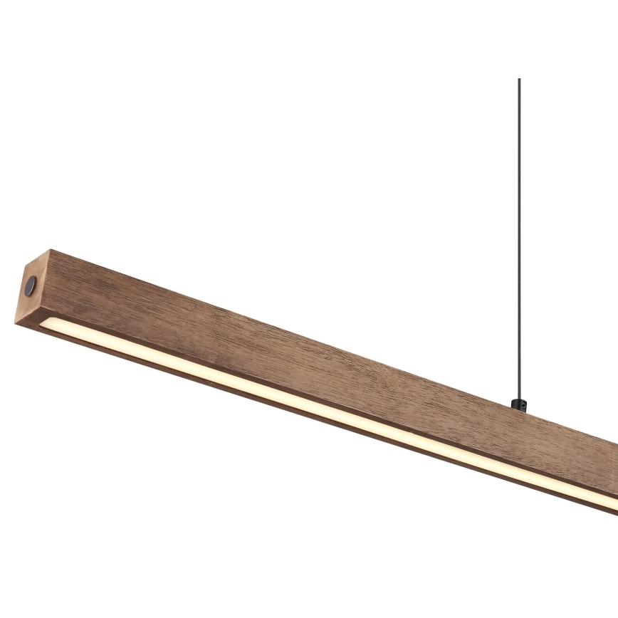 Globo - Dimbare LED-hanglamp met aanraakbediening aan kabel LED/24W/230V + LED/3W 3000K bruin