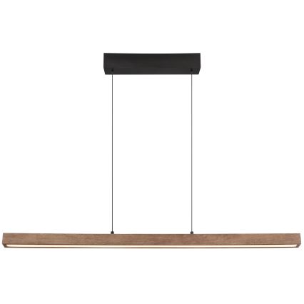 Globo - Lustre LED dimmable à commande tactile sur câble LED/24W/230V + LED/3W 3000K marron