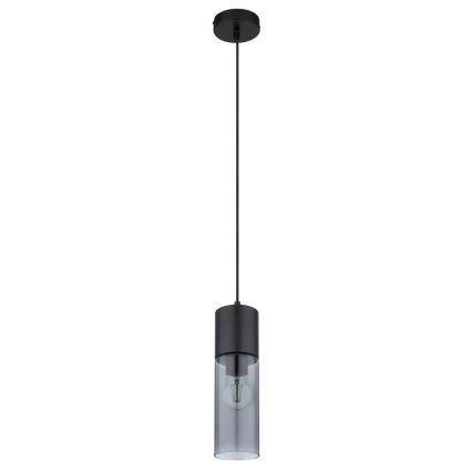 Globo - Hanglamp aan kabel 1xE27/25W/230V Ø 10,5 cm zwart