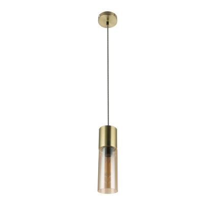 Globo - Hanglamp aan een koord 1xE27/25W/230V diameter 10,5 cm messing