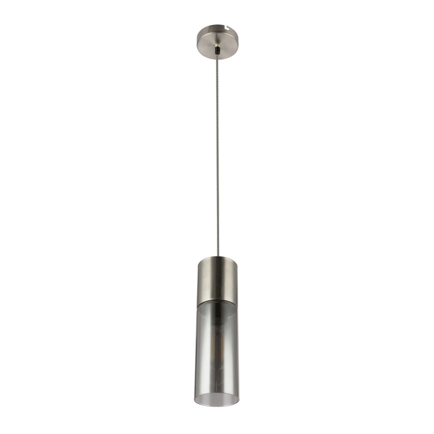 Globo - Hanglamp aan een koord 1xE27/25W/230V diameter 10,5 cm mat chroom