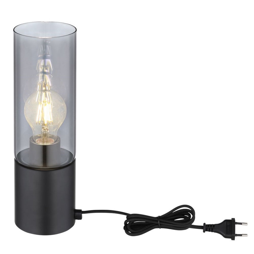 Globo - Touch tafellamp 1xE27/25W/230V Ø 9 cm zwart