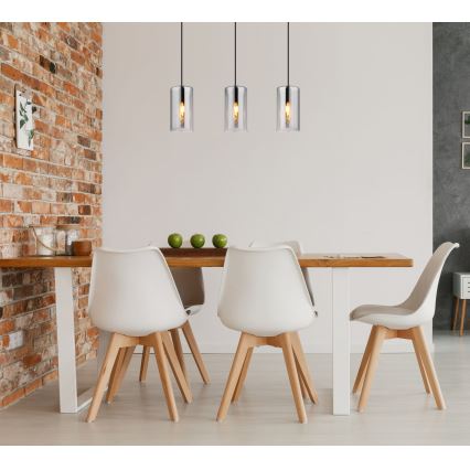 Globo - Hanglamp aan een koord 3xE14/25W/230V zwart
