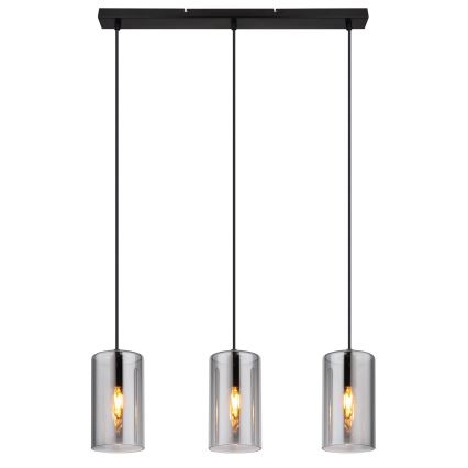 Globo - Hanglamp aan een koord 3xE14/25W/230V zwart