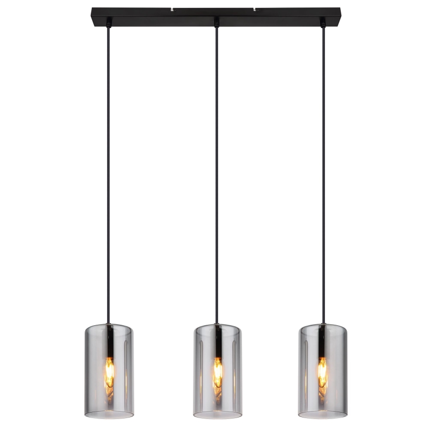 Globo - Hanglamp aan een koord 3xE14/25W/230V zwart