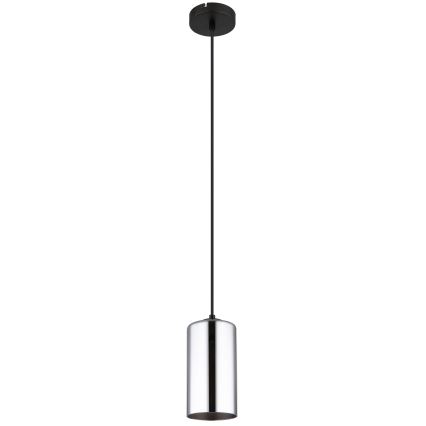 Globo - Hanglamp aan een koord 1xE27/25W/230V diameter 11 cm zwart