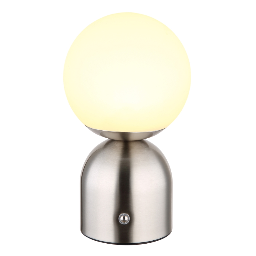 Globo - LED dimbare touch tafellamp LED/2,5W/3,7V 2700K/4000K/6500K 1800 mAh USB mat chroom