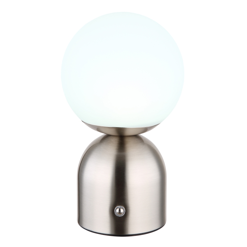 Globo - LED dimbare touch tafellamp LED/2,5W/3,7V 2700K/4000K/6500K 1800 mAh USB mat chroom