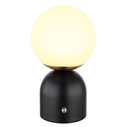 Globo - Lampe de table tactile à intensité variable LED/2,5W/3,7V 2700/4000/65000K 1800 mAh USB noir