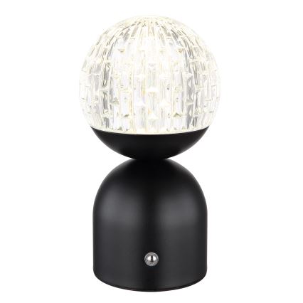 Globo - Lampe de table tactile à intensité variable LED/2,5W/3,7V 2700/4000/6500K 1800 mAh USB noir