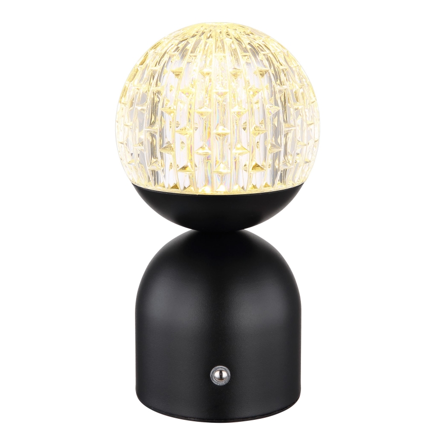 Globo - Lampe de table tactile à intensité variable LED/2,5W/3,7V 2700/4000/6500K 1800 mAh USB noir