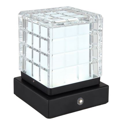 Globo - Lampe de table tactile à intensité variable LED/2,5W/3,7V 2700K/4000K/6500K 1800 mAh USB noir