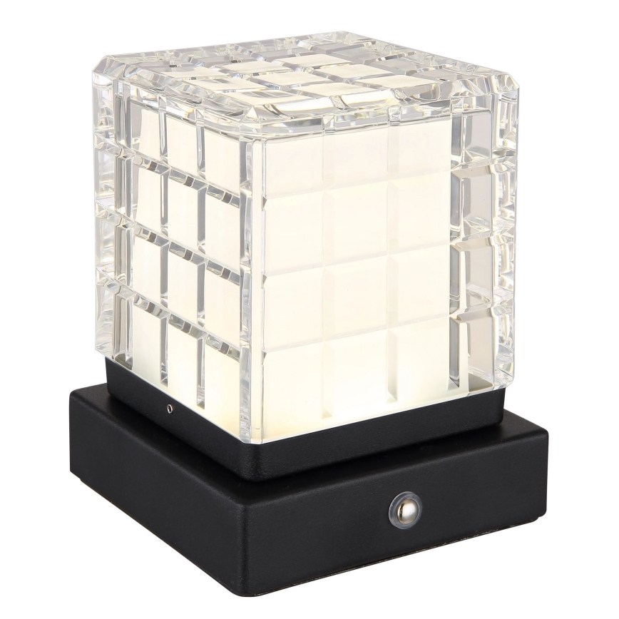 Globo - Lampe de table tactile à intensité variable LED/2,5W/3,7V 2700K/4000K/6500K 1800 mAh USB noir