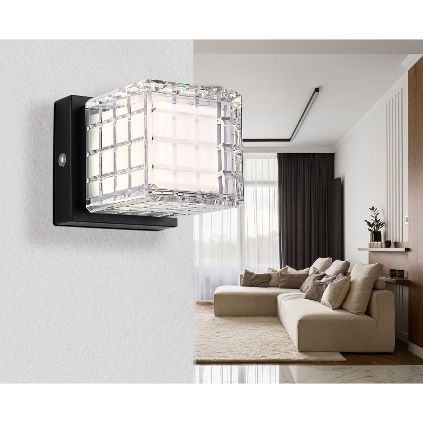 Globo - LED dimbare touch tafellamp LED/2,5W/3,7V 2700K/4000K/6500K 1800 mAh USB zwart