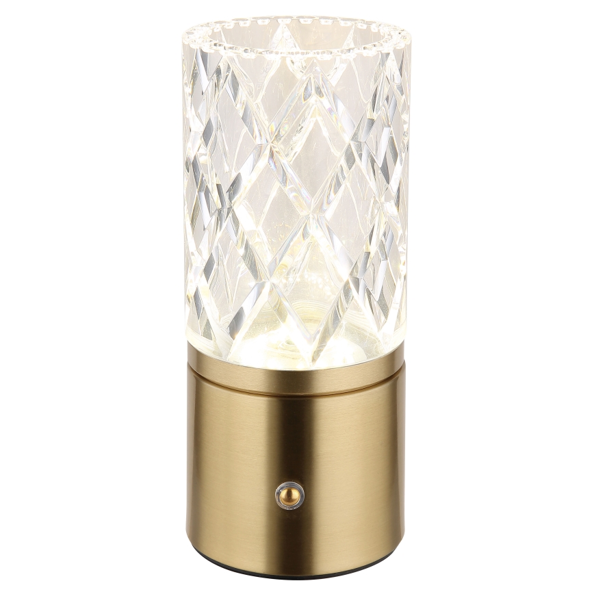 Globo - Lampe de table tactile à intensité variable LED/2,5W/3,7V 2700K/4000K/6500K 1800 mAh USB doré