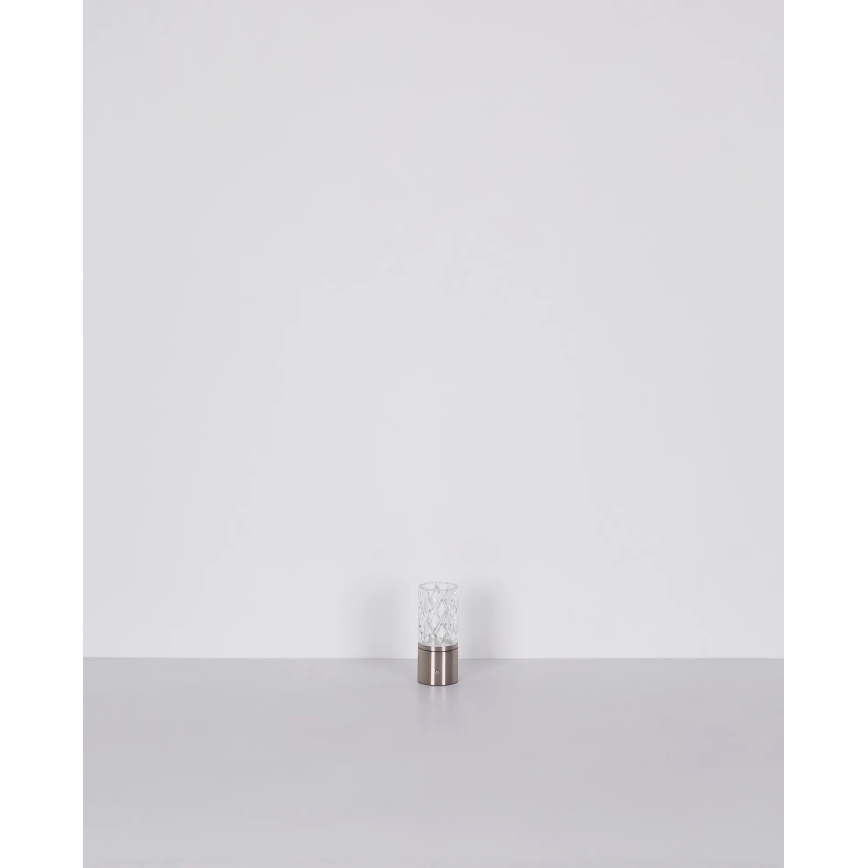 Globo - Lampe de table tactile à intensité variable LED/2,5W/3,7V 2700K/4000K/6500K 1800 mAh USB chrome mat