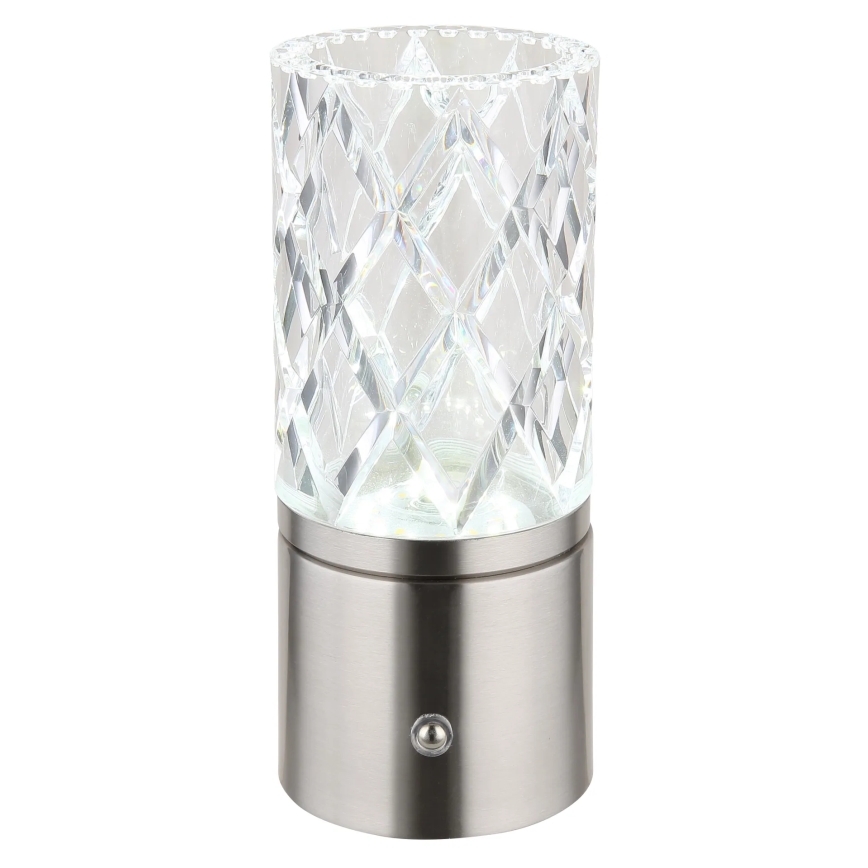Globo - Lampe de table tactile à intensité variable LED/2,5W/3,7V 2700K/4000K/6500K 1800 mAh USB chrome mat