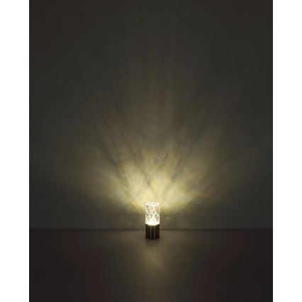 Globo - LED dimbare touch tafellamp LED/2,5W/3,7V 2700K/4000K/6500K 1800 mAh USB mat chroom
