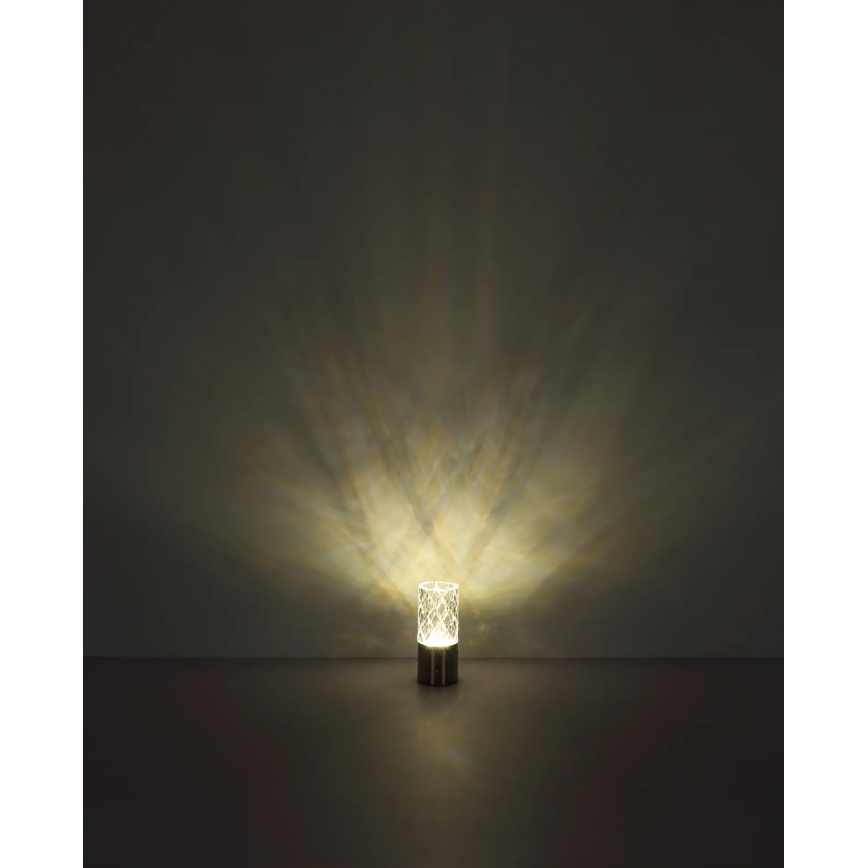 Globo - LED dimbare touch tafellamp LED/2,5W/3,7V 2700K/4000K/6500K 1800 mAh USB mat chroom
