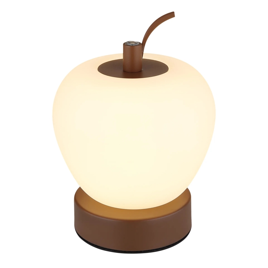 Globo - Dimbaar LED touch tafellampje LED/2W/3,7V 2700K/4000K/6500K 1200 mAh USB bruin