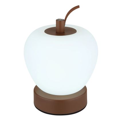 Globo - Dimbaar LED touch tafellampje LED/2W/3,7V 2700K/4000K/6500K 1200 mAh USB bruin