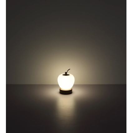Globo - LED dimbare touch tafellamp LED/2W/3,7V 2700K/4000K/6500K 1200 mAh USB bruin