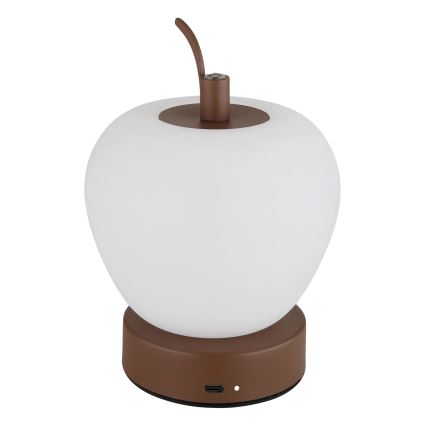 Globo - LED dimbare touch tafellamp LED/2W/3,7V 2700K/4000K/6500K 1200 mAh USB bruin