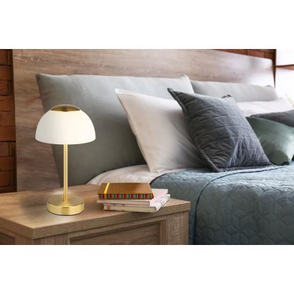 Globo - Lampe de table LED rechargeable et dimmable LED/2,5W/5V 1800 mAh 2700K/4000K/6500K laiton