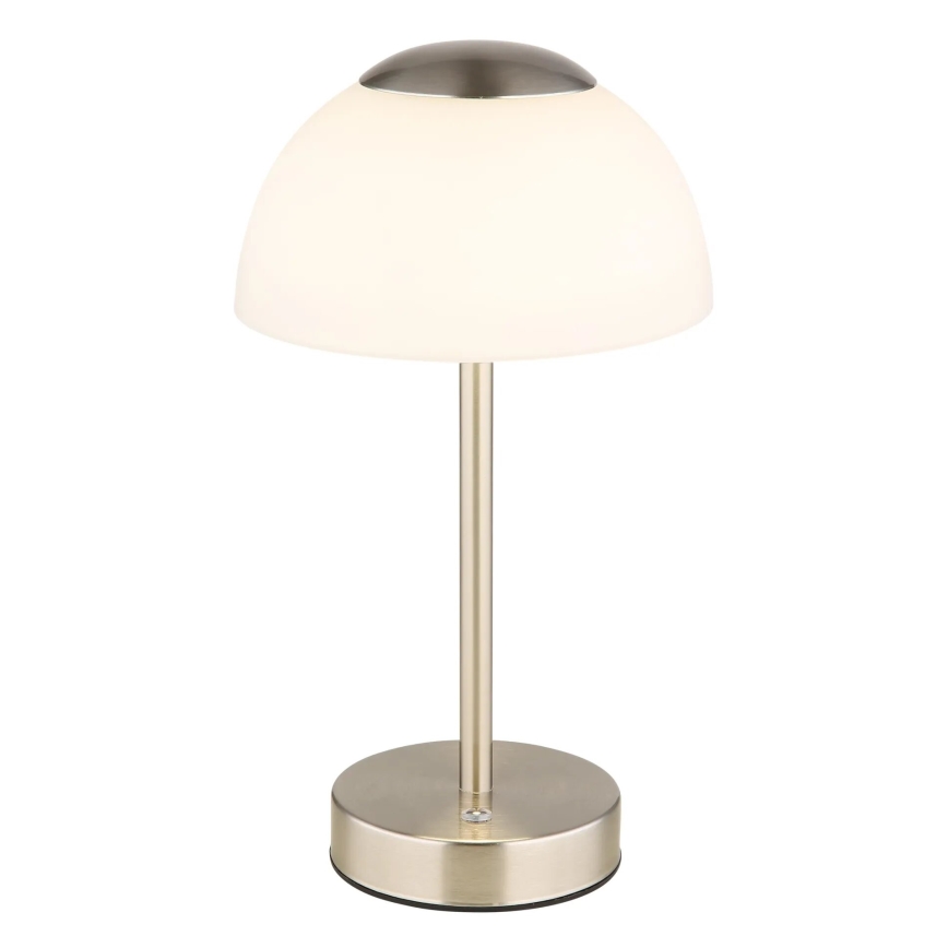Globo - LED Dimbare oplaadbare tafellamp LED/2,5W/5V 1800mAh 2700K/4000K/6500K mat chroom