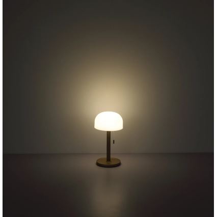 Globo - Lampe de table rechargeable LED/1,5W/3,7V 3000/4200/6000K 1800mAh marron