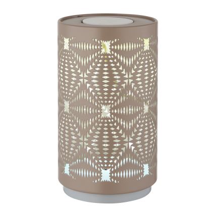 Globo - LED RGB Touch oplaadbaar tafellamp LED/1W/5V 500 mAh bruin