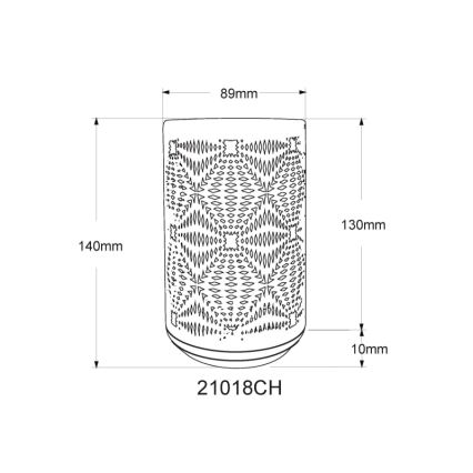 Globo - LED RGB Touch oplaadbaar tafellamp LED/1W/5V 500 mAh bruin