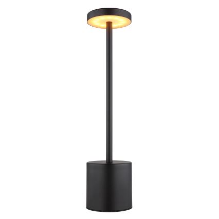 Globo - Lampe de table tactile à intensité variable LED/1,2W/3,7V 2000K/3500K/7000K 1200 mAh USB noir