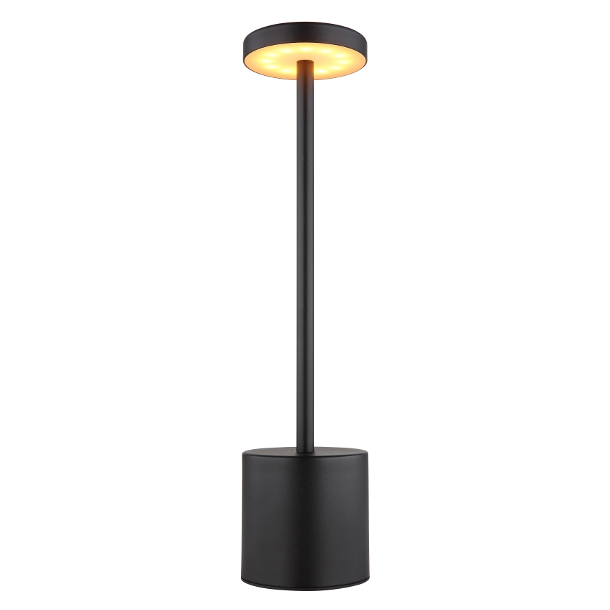 Globo - Lampe de table tactile à intensité variable LED/1,2W/3,7V 2000K/3500K/7000K 1200 mAh USB noir