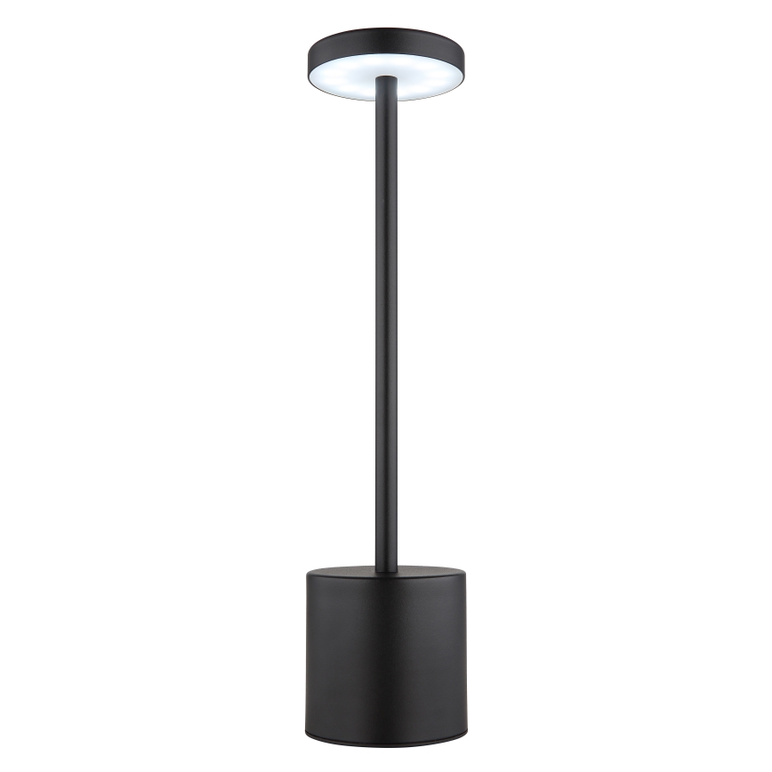 Globo - Lampe de table tactile à intensité variable LED/1,2W/3,7V 2000K/3500K/7000K 1200 mAh USB noir