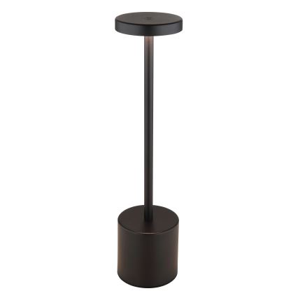 Globo - Lampe de table tactile à intensité variable LED/1,2W/3,7V 2000K/3500K/7000K 1200 mAh USB noir