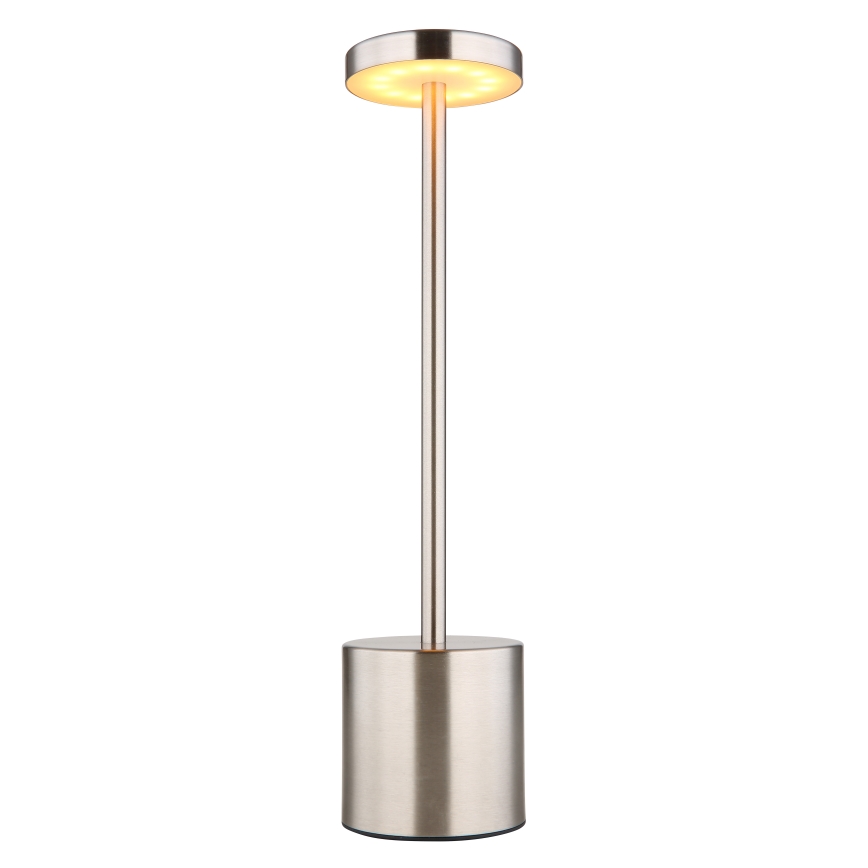Globo - Lampe de table tactile à intensité variable LED/1,2W/3,7V 2000K/3500K/7000K 1200 mAh USB chrome mat