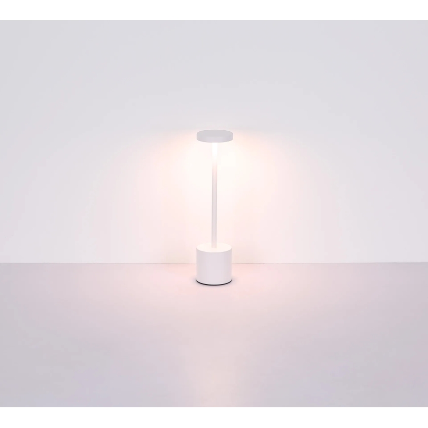 Globo - Lampe de table tactile à intensité variable LED/1,2W/3,7V 2000K/3500K/7000K 1200 mAh USB blanc