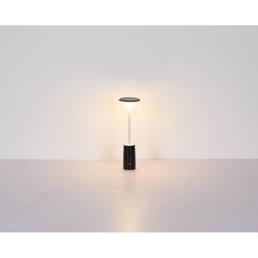 Globo - Lampe de table tactile rechargeable et à intensité variable LED/1,2W/3,7V 3000K 1500mAh noir
