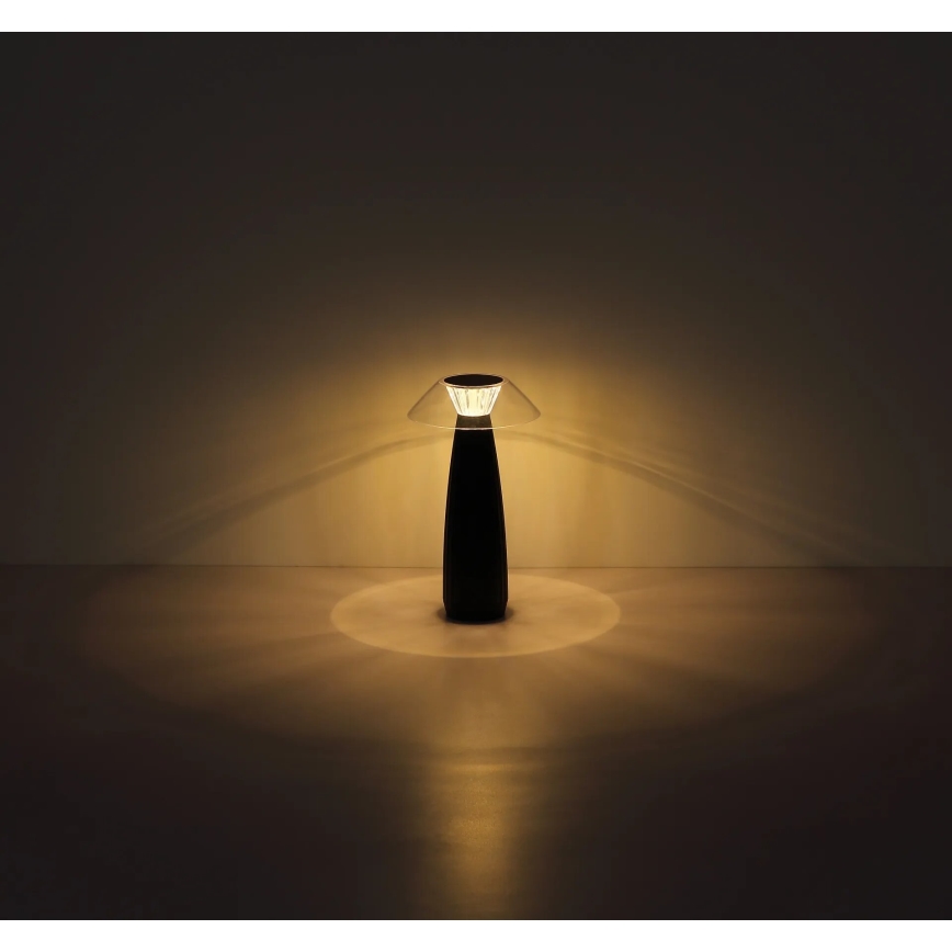 Globo - Lampe de table tactile rechargeable et à intensité variable LED/1W/3,7V 3000K 1200mAh noir