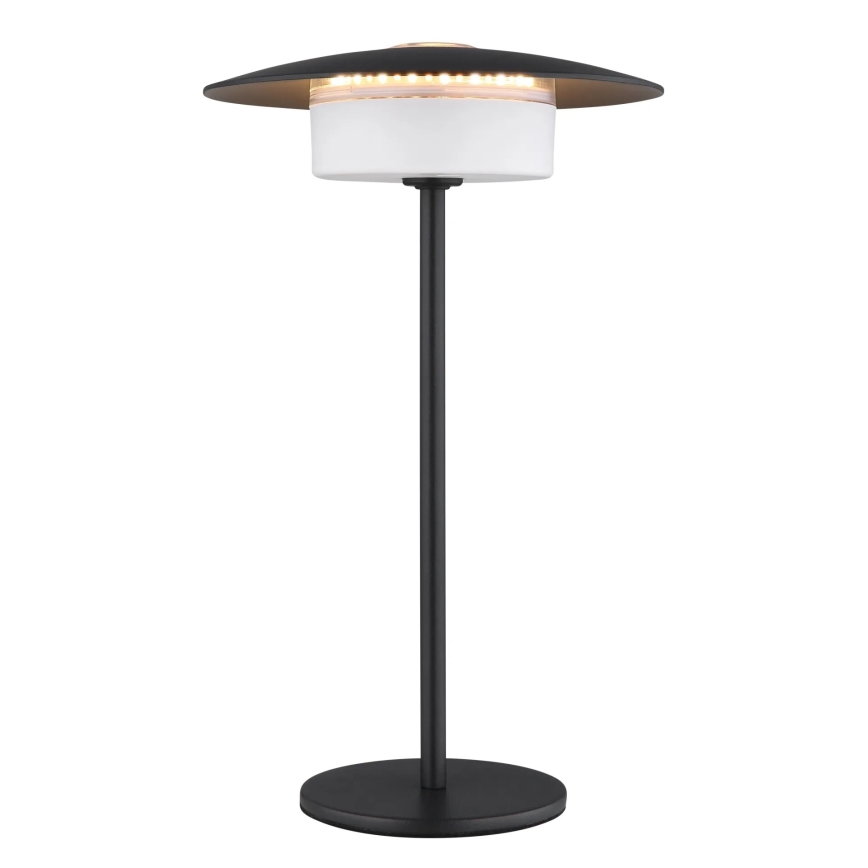 Globo - LED Buiten oplaadbaar aanraken tafellamp LED/3W/3,7V 1800/2700/3000K IP44 1800 mAh zwart