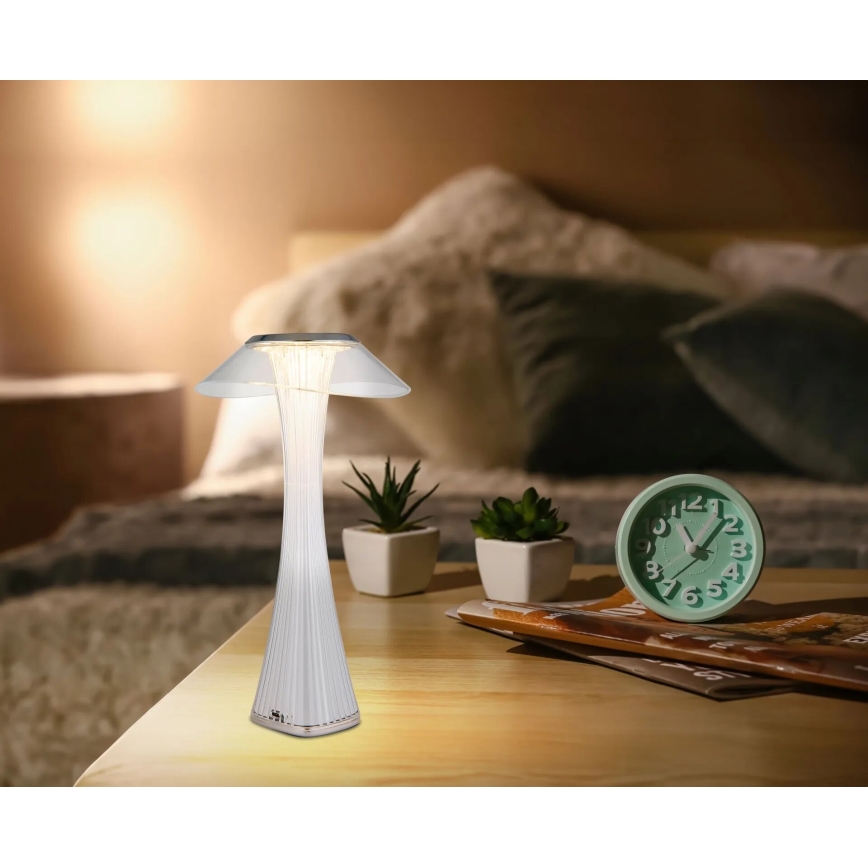 Globo - LED Dimbare oplaadbare tafellamp LED/2,5W/3,7V 1200mAh 2700K/4500K/6500K wit