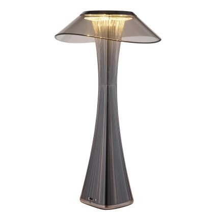 Globo - Lampe de table à intensité variable rechargeable LED/2,5W/3,7V 1200mAh 2700K/4500K/6500K noir