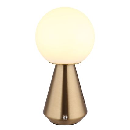 Globo - LED Dimbaar aanraken buitenshuis tafellamp LED/1,5W/5V 3000/4500/6500K 1800 mAh IP41 koper